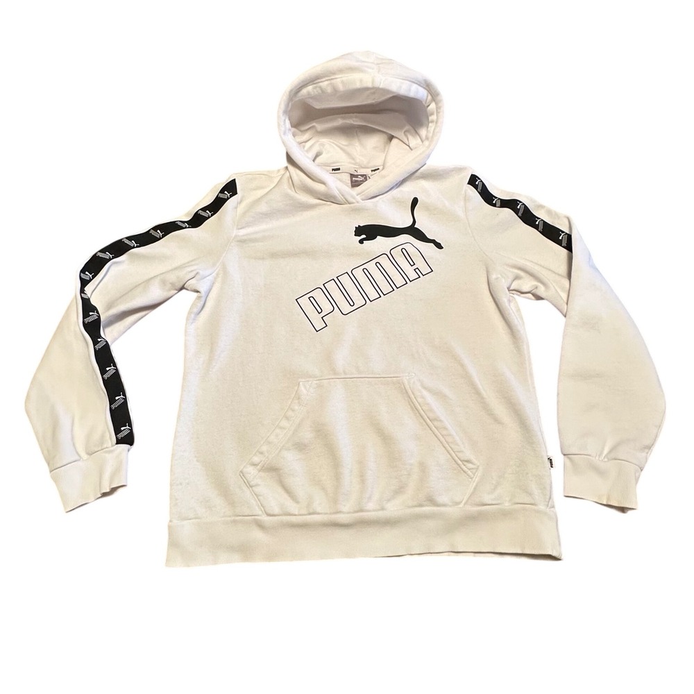 Puma Men's Soft Long Sleeve Kangaroo Pocket Classic Big Logo Hoodie Size Large‎